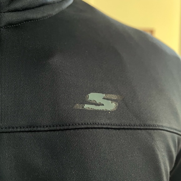 Men’s Skechers navy blue zip up jacket retro style - Picture 3 of 4